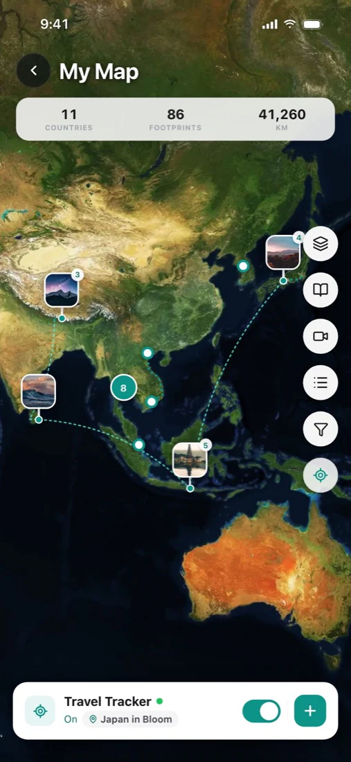 Personal travel map
